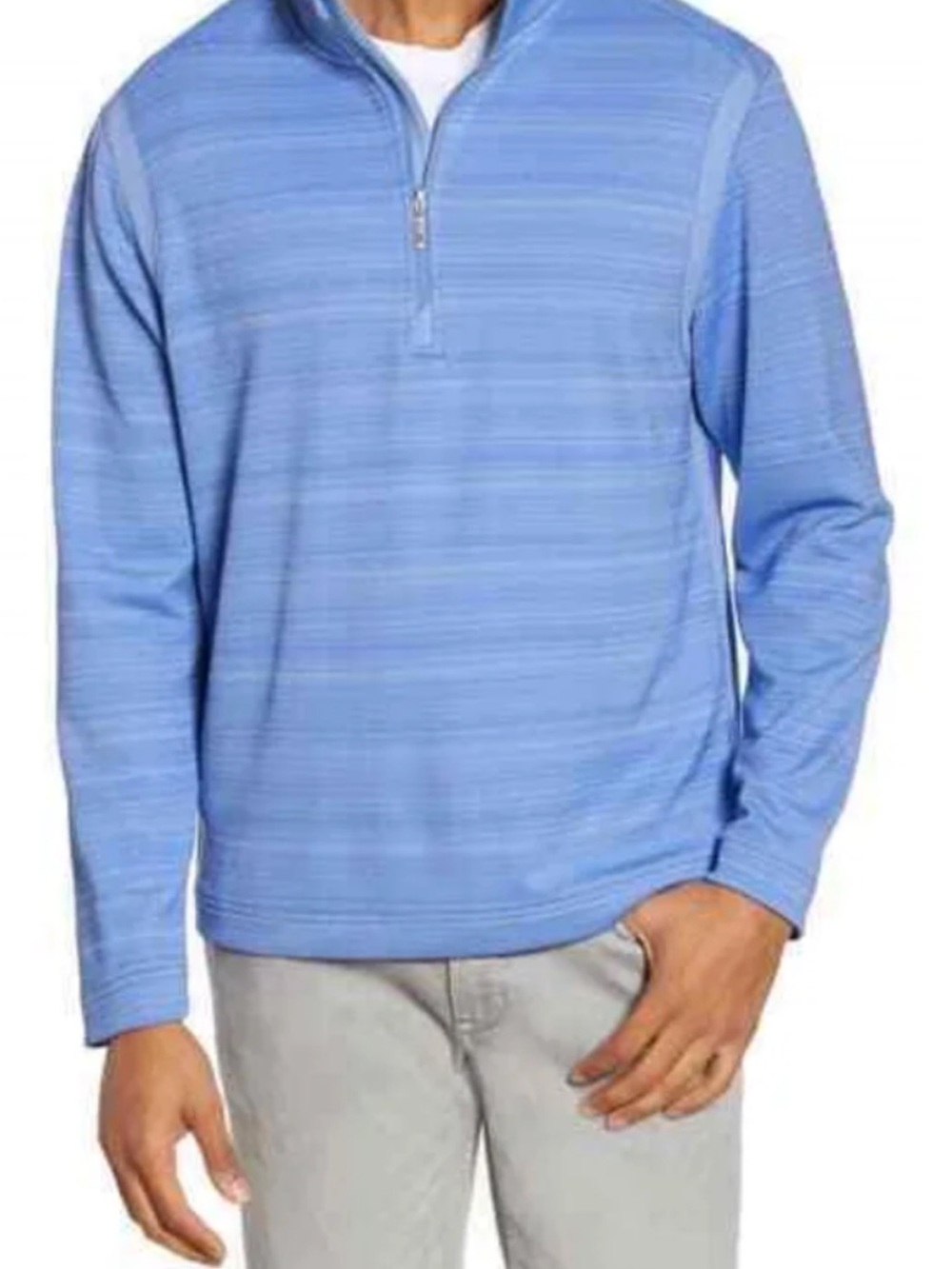 Tommy Bahama Blue Men's Zip-Up Pullover